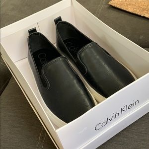 Black Calvin Klein Slip-On Shoes